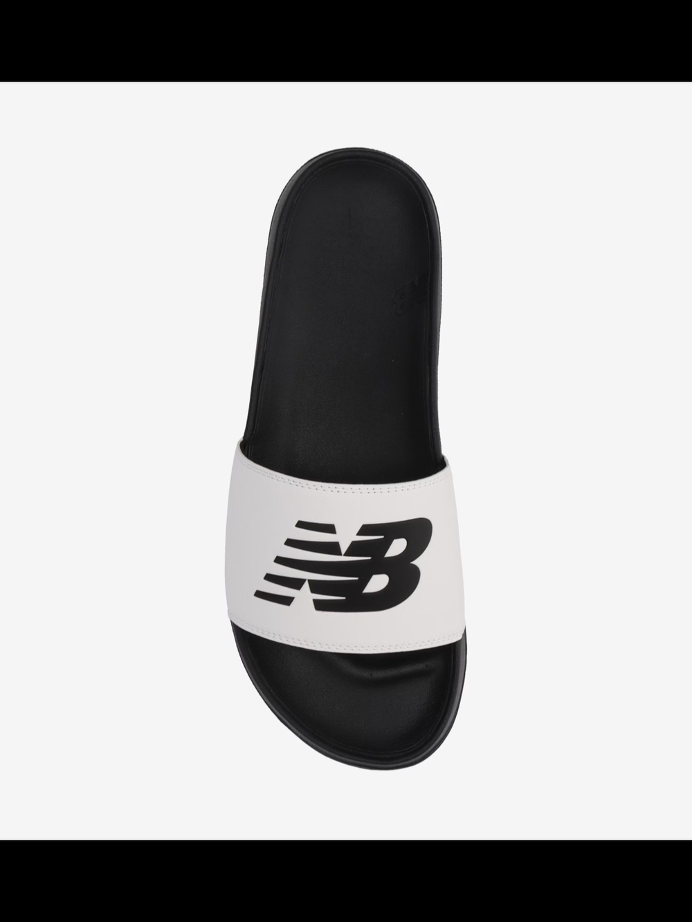 New Balance Slide Sandal in Black and White SIZE 8